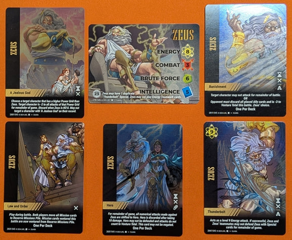 Zeus Foil Stack - character, 5 specials