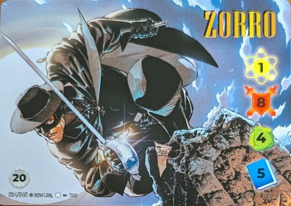 Zorro Alt Art character - 1-8-4-5 (20) - Tan art  - R #534