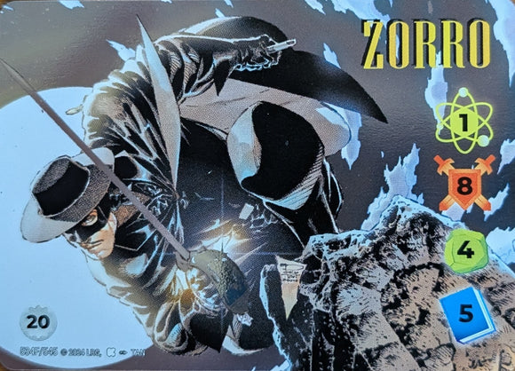 Zorro FOIL ALT art character - 1-8-4-5 (20) - Tan art - URF #534F