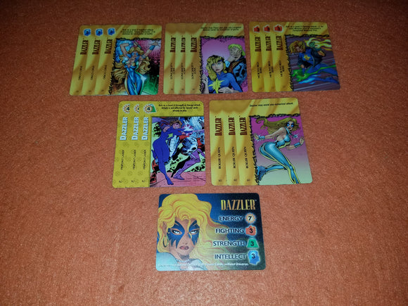 DAZZLER LOT (16) character x1, Disco, Longshot, Mojoworld, Pinpoint, Roller - all x3