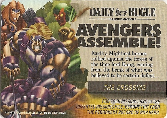 CROSSING, THE  EVENT - AVENGERS ASSEMBLE! - Mission Control - C  Hawkeye, Vision, Scarlet Witch