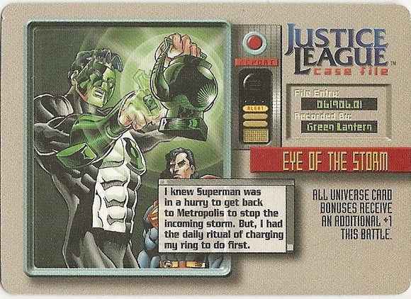 EYE OF THE STORM Event - File 01 - DC - C  Green Lantern Superman