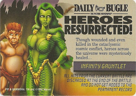 INFINITY GAUNTLET EVENT - HEROES RESURRECTED! - Mission Control - U  Pip & Gamora