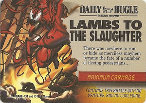 MAXIMUM CARNAGE EVENT - LAMBS TO THE SLAUGHTER - MC - C  Carnage