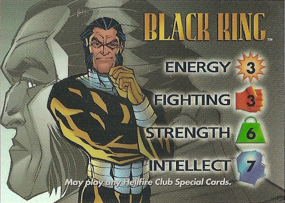HELLFIRE CLUB - BLACK KING CHROME Promo Character - X/VR  MARVEL vs WILDSTORM OP7