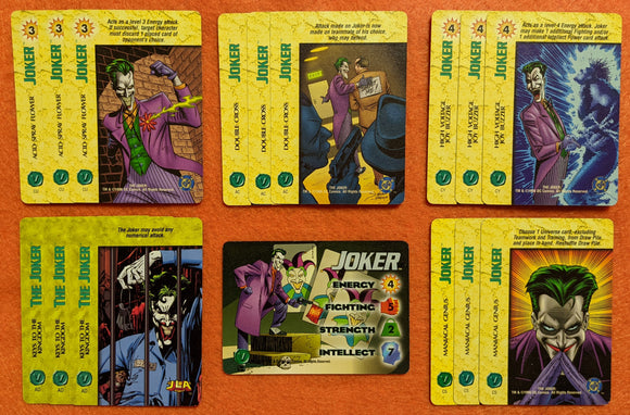 JOKER PLAYER LOT (16) DC character, 15 specials, no Joker Venom