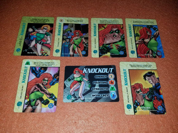 KNOCKOUT SET  - DC character, 6 specials