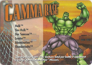 LOCATION - GAMMA BASE - CL - C  Hulk She-Hulk Doc Samson Leader Abomination Thunderbolts