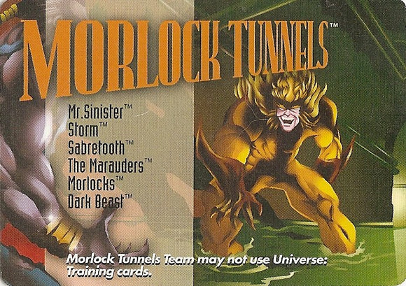 LOCATION - MORLOCK TUNNELS  - MN - R  Mr. Sinister Storm Sabretooth The Marauders Morlocks Dark Beast