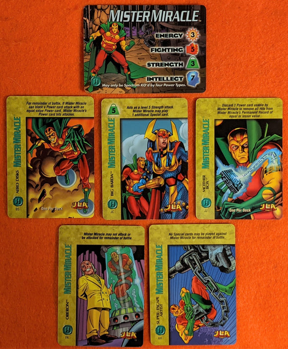 MISTER MIRACLE SET - JLA character, 5 specials