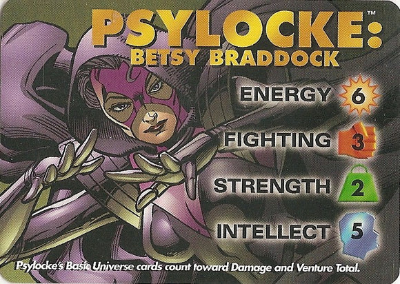 PSYLOCKE  - BETSY BRADDOCK X-Men character - C