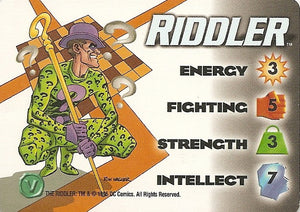 RIDDLER  - DC character - R