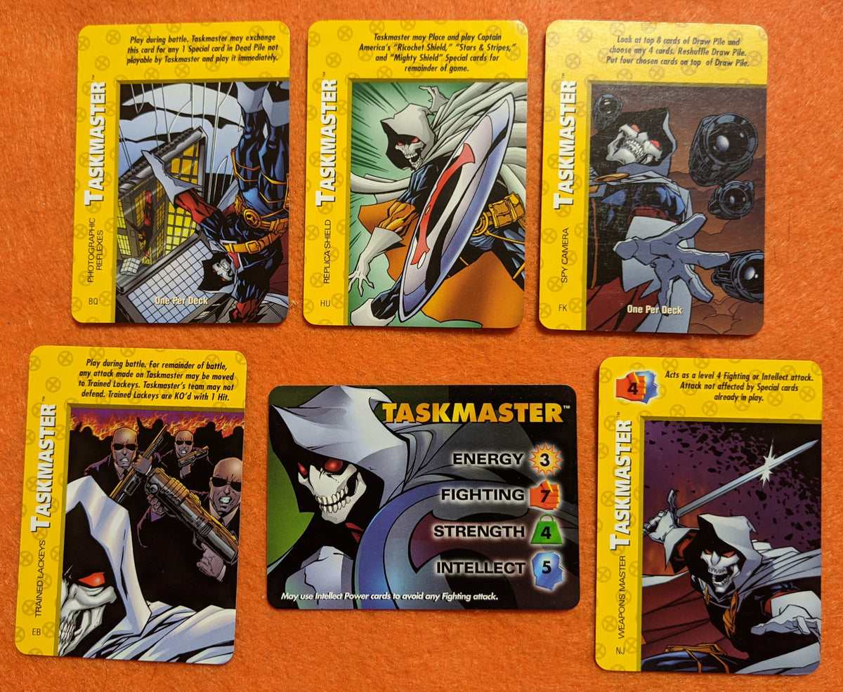 Marvel Overpower TASKMASTER SET - X-Men character, 5 specials ...