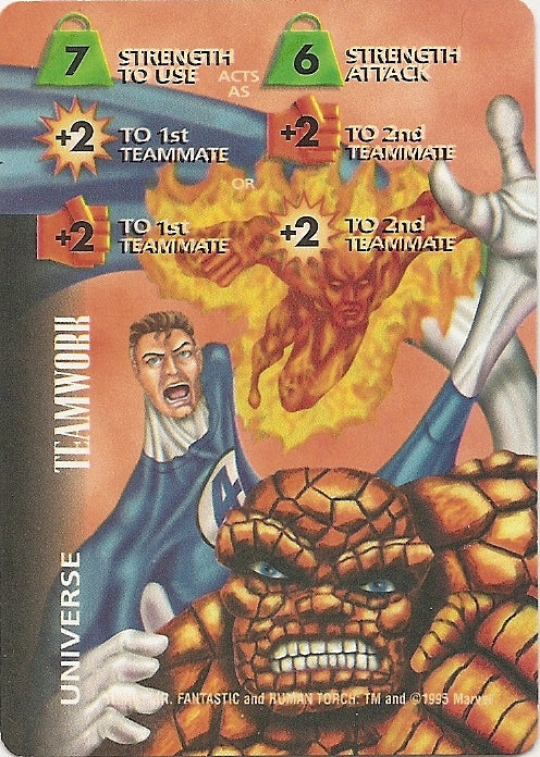 TEAMWORK 7S EF +2+2 - OP - R  Thing, Mr. Fantastic and Human Torch (pink)