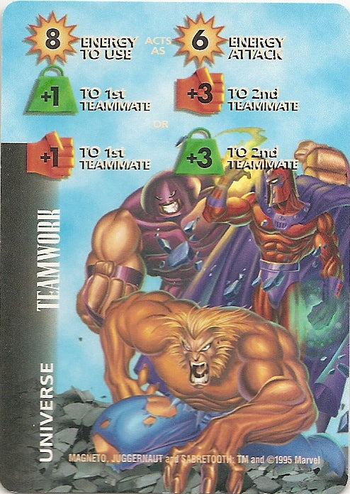 TEAMWORK 8E FS +1+3 - OP - R  Magneto, Juggernaut and Sabretooth