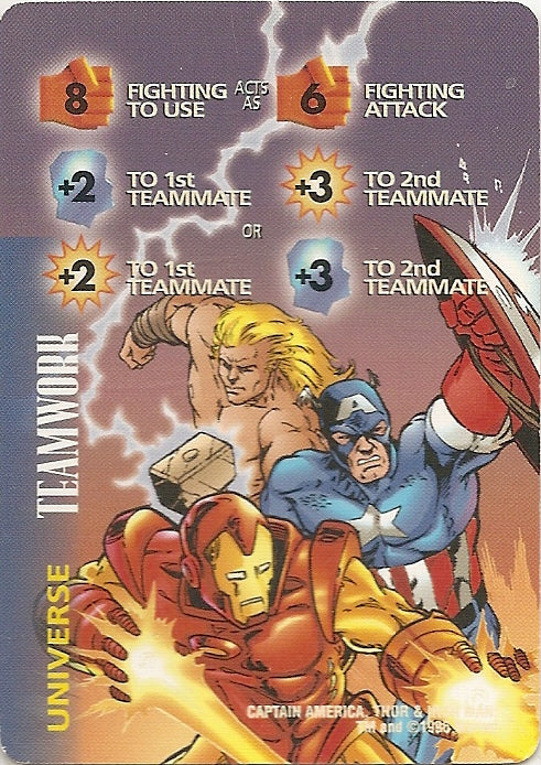 TEAMWORK 8F EI +2+3  - IQ - C  Captain America, Iron Man & Thor