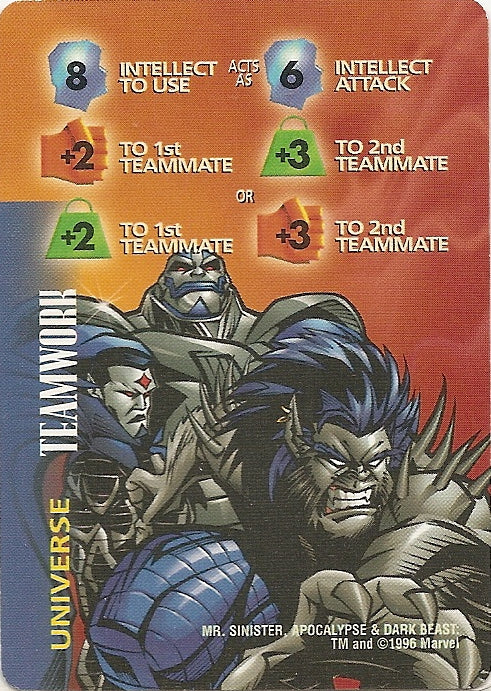 TEAMWORK 8I FS +2+3 - IQ - C  Mr. Sinister, Apocalypse & Dark Beast