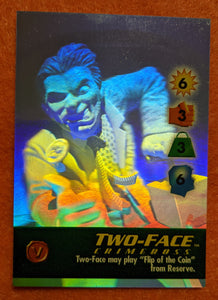 TWO-FACE  - CRIMEBOSS DC JLA HOLO Promo character - VR