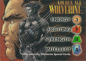 WOLVERINE  - GOLDEN AGE CHROME PROMO character - X/VR  MARVEL vs WILDSTORM OP6